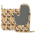 thumbnail image 2 of Disketp Cute Dogs Head Oven Mitts and Potholders BBQ Gloves-Oven Mitts and Pot Holders with Recycled Infill Silicone Non-Slip Cooking Gloves for Cooking Baking Grilling, 2 of 8
