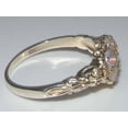 thumbnail image 4 of LBG 925 Sterling Silver Real Genuine Opal Womens Anniversary Ring - Size 8, 4 of 5