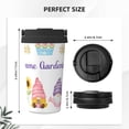 thumbnail image 3 of Logiee Watercolor Gnome Garden Print Stainless Steel Coffee Tumbler, Travel Coffee Mug, Insulated Coffee Mug with Lid, Spill Proof Coffee Cup, Portable Thermal Mug, 3 of 8