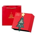 thumbnail image 5 of Opvise Red Christmas Gift Box Rectangular Cardboard Gift Box with Tree Pattern Luxury Holiday Packaging Small Medium Large, 5 of 8