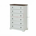 thumbnail image 3 of Aukfa 6-Drawer Dresser Chest Tall Drawers Wood Cabinet for Bedroom, White, 3 of 9
