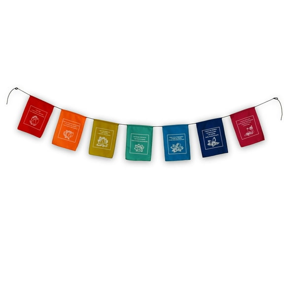 Handmade Affirmation, Love, Courageous, Imagination, Intuition, Prayer Flags