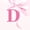 Pink D, variant on Manfei Princess Bowknot Letter Monogrammed H Twin Bedding for Kids Girls,Teens Women Shabby Chic Bow Tie Initial Duvet Cover Set,Pink Reversible,Super Cozy Room Decor,2pcs,No Comforter