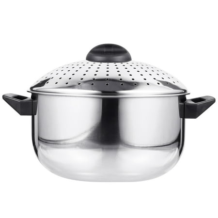 

Pot Pasta Steel Stainless Cooking Strainer Lid Soup Cooker Saucepan Noodles Steamer Pan Kitchen Boiling Stock Spaghetti