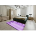thumbnail image 5 of Ahgly Company Machine Washable Indoor Square Transitional Violet Purple Area Rugs, 6' Square, 5 of 7