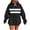 Black, variant on SwiftWear Women's Minimalist Stripe Long Hoodie Pullover Hooded Sweatshirt Casual Top with Front Pocket Army Green