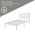 thumbnail image 6 of Mainstays Palmer Twin Platform Bed, White, 6 of 26