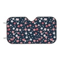 thumbnail image 4 of Uemuo Cherry Blossoms Pattern Accordion Car Windshield Sun Shade, Foldable Reflective Sun Visor for Car, Reflector Windshield Sunshade-Medium, 4 of 7
