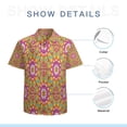 thumbnail image 7 of High Quality Hawaiian Shirts for Men Short Sleeve Aloha Beach Shirt Floral Summer Casual Button Down Shirts Blouses YOZPJI, 7 of 7