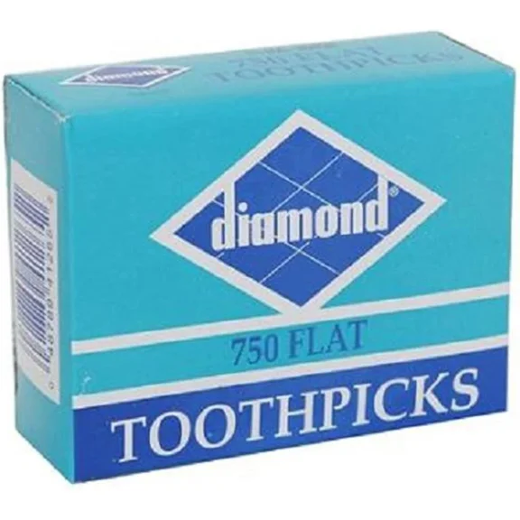 Diamond Flat Toothpicks Count 1 (750 Pcs) - Household Accessories