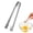 Silver, variant on Chalaza Remover for Eggs, Precision Toothed Tip Tweezers in 304 Stainless Steel, Egg Yolk Separator Tool for Baking & Cooking