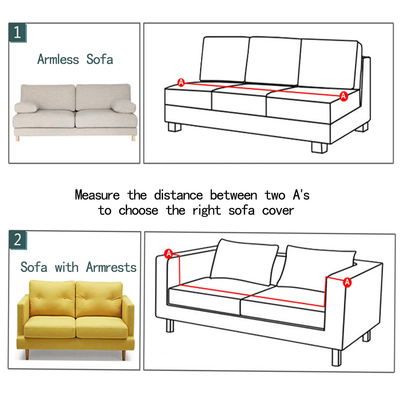 Kiplyki Sofa Cover Stretch Sofa Cover High Stretch Sofa Cover Pet Dog Friendly Non-slip Oversized Elastic Furniture Cover