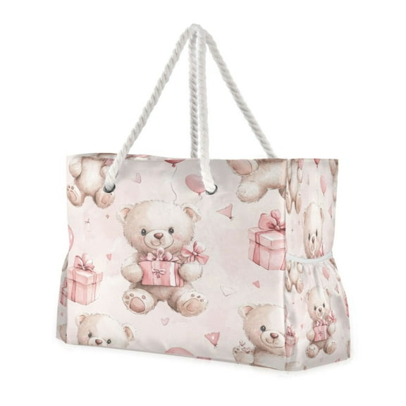 DIXRUYEE Beach Cooler Travel Tote Bags Beach Bag Fashion Adorable Gift Giver Printed