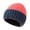 Watermelon Red, variant on Clearance Women’s Two-Tone Knitted Winter Hat Cozy and Warm Ribbed Woolen Cap Thickened and Stretchable Beanie for Cold Weather Oversized Head Circumference Knitted Hat Ideal