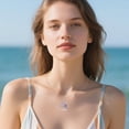 thumbnail image 2 of Butterfly Necklace 925 Sterling Silver Heart Butterfly Pendant Necklace Cubic Zircon Butterfly Necklace for Women, 2 of 5