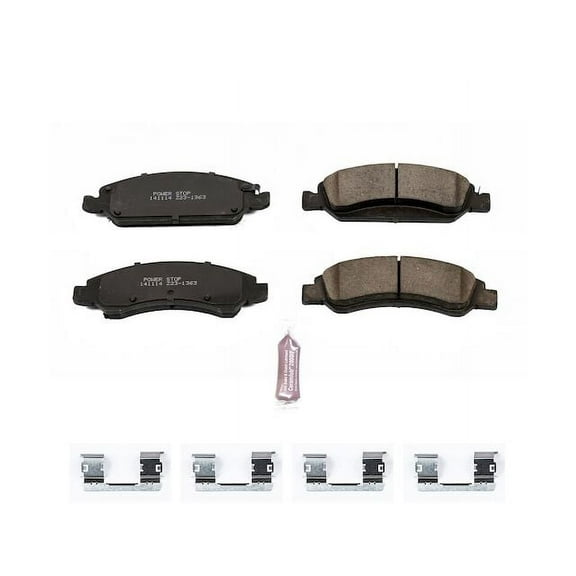 Front Brake Pad Set - Compatible with 2007 - 2018 GMC Sierra 1500 2008 2009 2010 2011 2012 2013 2014 2015 2016 2017