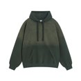 thumbnail image 4 of LUOGENLI Men Hoodies Blanket Washed Gradient Color Pullover Hoodie Autumn Winter Warm Lined Casual Streetwear Sweatshirt with Adjustable Drawstring Hoodies for Men Zip up Graphic Green Size XXL, 4 of 4