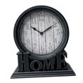 thumbnail image 1 of Reloj de escritorio analógico de estilo europeo sin tictac, decorativo para mesa de cocina. Borde plateado, 1 of 9