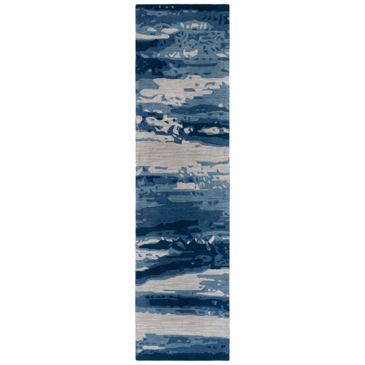 SAFAVIEH Metro Jessy Camo Area Rug, Blue/Ivory, 4' x 6'