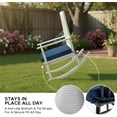 thumbnail image 7 of Ottowood Outdoor Chair Cushions Set of 2, Navy, 19" x 19" - Waterproof Fade Resistant Linen Patio Furniture Seat Pads with Non-Slip Bottom & Removable Cover, 7 of 7
