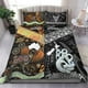 thumbnail image 1 of Nueva Zelanda Maori Aotearoa y Australia Aborigen Ropa de cama Conjunto Negro, 1 of 5