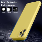 for iPhone 12 Mini Case, Thin Liquid Silicone Case,Shockproof,Slim Thin Phone Case for iPhone 12 Mini, Full Body Screen Camera Protective Cover-Green 2-IP12mini-13