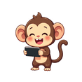 thumbnail image 5 of cartoon Monkey Stickers Stickers, Waterproof Monkey Stickers Sticker for Water Bottle Laptop Phone Cases Planner Skateboard Luggage Helmet Party Favor Decor, Ideal for Adults Teens Teacher Rewards, 5 of 9