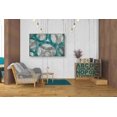 thumbnail image 3 of Epic Graffiti 'Industrial I Teal' by Michael Mullan, Canvas Wall Art, 40"x26", 3 of 3