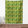 thumbnail image 4 of Ambesonne Exotic Fabric by the Yard Upholstery, Banana Fruit Palm Leaves, 5 Yards, Earth Yellow Fern Green, 4 of 5