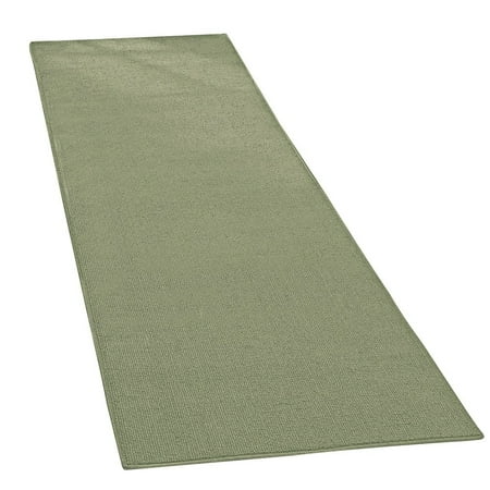 Extra Wide Extra Long Skid-Resistant Floor Runner Rug, for Hallways, Kitchens and Entryways, Sage, 28