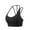 Black, variant on CFLVAEK Women Cami Bra with Slit Strappy Moisture Wicking Gym Sports Bras Stretch High Support Backless Bra Wireless Medium Impact Yoga Bralettes