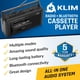 thumbnail image 2 of Reproductor de casetes portátil KLIM con radio AM/FM, USB y Bluetooth, 2 of 8