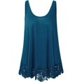 thumbnail image 1 of HSHDLDF Plus Size Swing Lace Flowy Tank Top for Women, 1 of 2