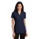 thumbnail image 1 of Port Authority Polo con cuello en Y de tacto de seda para mujer, azul marino, pequeño Autoridad Portuaria L5001, 1 of 1