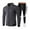Dark Gray, variant on 2024 End-of-year Clearance! Men Tracksuit 2 Piece Set Full-Zip Sweatshirt Jogger Sweatpants Warm Sports Suit Gym Training Wear Sweatsuit Set - Dark Gray
