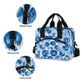 thumbnail image 5 of Lunch Bag Portable Crossbody Meal Bag Cooler Bag Insulated Lunch Bag Food Bag Handheld & Crossbody Design Blue Gem, 5 of 6