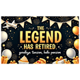 thumbnail image 4 of Decorative Design The Legend Has Retired Aviation Banner Polyester Material Celebration Banner for Retirement Party Indoor Decoration Holiday Celebration, 4 of 7