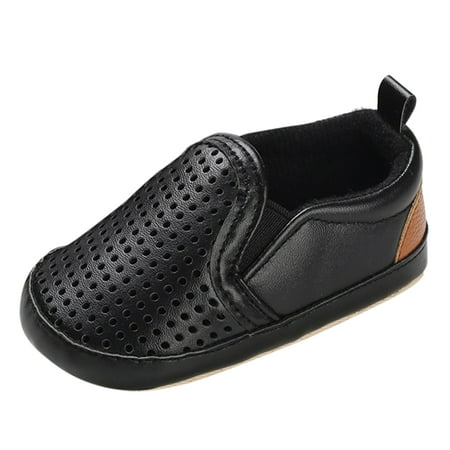 

Otqutp Running Shoes for Spring and Summer Children Toddler Shoes Boys and Girls Sports Shoes Flat Bottom Light Slip On Hollow Breathable Comfortable Solid Color