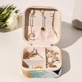 thumbnail image 6 of Starry Unicorn Travel Portable Square Jewelry Box with Necklace Organizer, Earring Organizer, and Display Case - Ideal for Rings, Earrings, Necklaces, Bracelets, and More, 6 of 6
