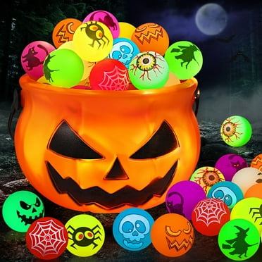 Glow Party Fun Pack - 62pcs Glow in the Dark Toys & Bouncy Balls Set for Kids - Perfect Party Favors, Decorations, and Trick or Treating Goodies