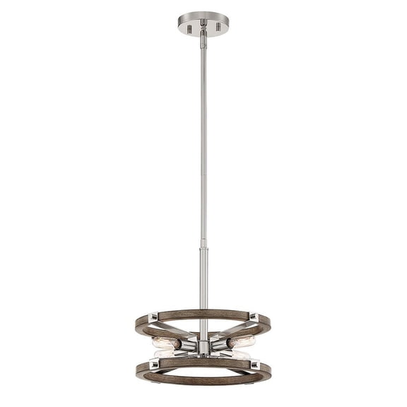 Designers Fountain Hanston Polished Nickel 4 Light Mini Pendant, D206C-13P-PN