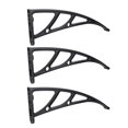 thumbnail image 1 of 3 Pcs Support d'Auvent de Balcon Extérieur Housse de Pluie Support Support d'Auvent Robuste, 1 of 9