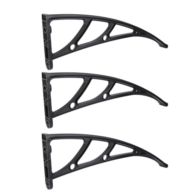 3 Pcs Support d'Auvent de Balcon Extérieur Housse de Pluie Support Support d'Auvent Robuste