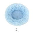 thumbnail image 4 of Cadeau d'Anniversaire en Peluche Chaude pour Petit Animal de Compagnie Chambre Cage Hiver Automne Réutilisable Lavable Tapis de Repos Rond Cadeau d'Anniversaire Bleu L, 4 of 8