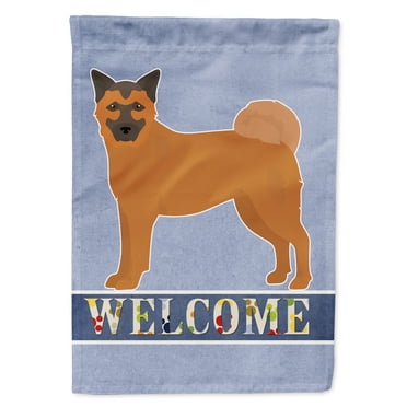 Carolines Treasures CK3725GF Chow Shepherd Welcome Flag Garden Size  Small multicolor