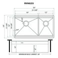 thumbnail image 5 of Ruvati 33-in Workstation Dual Tier 16 Gauge Kitchen Sink, 5 of 13