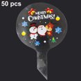 thumbnail image 4 of 50 globos navideños Bobo de 20 pulgadas, globos transparentes con burbujas, globos transparentes con estampado de muñeco de nieve de Papá Noel, decoraciones navideñas, 4 of 5