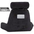 thumbnail image 5 of Husband Pillow Medium Cover Only Black, Cozy Microfiber Bed Rest Pillow Cover with Arms - Array of Colors - Generous Side and Back Pockets - Perfect Fit for Your Favorite Comfy Reading Pillow, 5 of 5