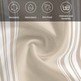 thumbnail image 5 of Beige Striped Cloth Napkins,Farmhouse Luxurious White Stripes Modern Abstract Art Washable and Reusable Dinner Napkins Set of 8,Table Napkin for Kitchen Party Birthday Wedding Hotel 20"x20", 5 of 8