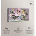 thumbnail image 2 of Lilac Antrobouquet Canvas Print Pink Floral Wall Art by Art Remedy, Gallery Wrapped, 30 x 20, 2 of 5